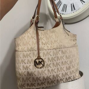 Michael Kors Tan Signature Shoulder Bag